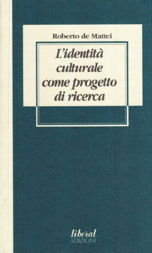 L'identità culturale come progetto di ricerca