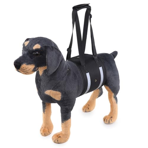 LAROTSUBA Dog Lift Harness,Dog Assistance Strap,Dog Sling for Dogs Hind Leg Rehab Harness for Weak Rear Legs Black L