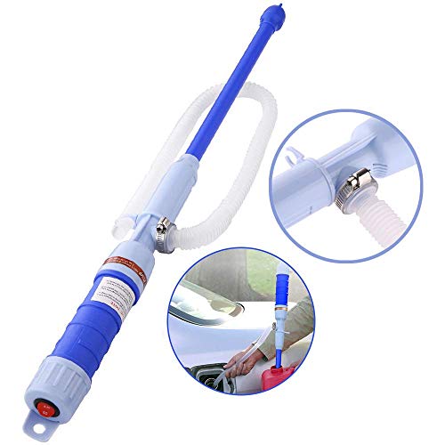 Adakiit Multi-Purpose Liquid Transfer Pump, Fuel Gas Water Transfer Pump for Tanks Car Boat Generators (Blue)