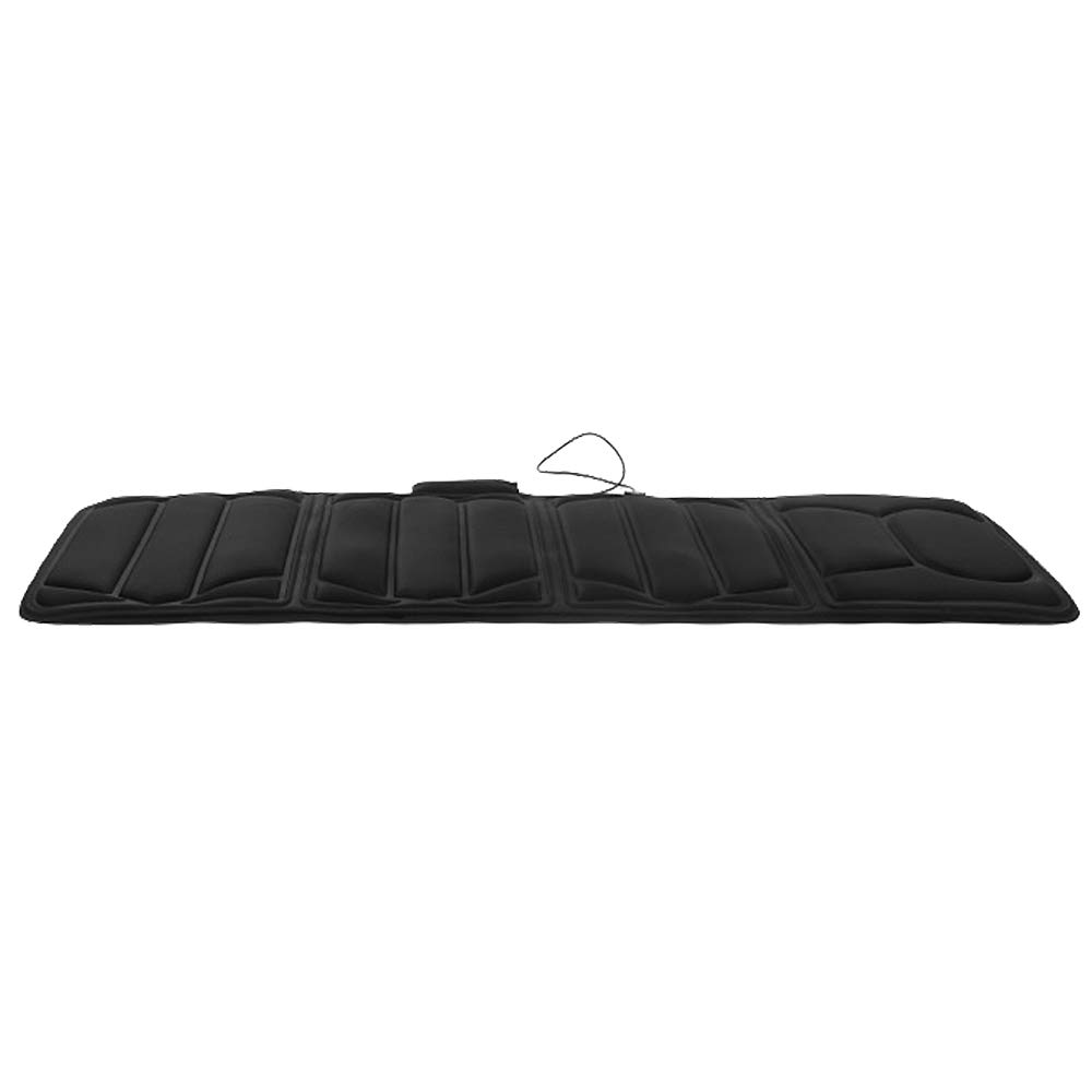 Materac Masujący z 10 silnikami, 5 trybów masażu 176 x 60 cm czarny