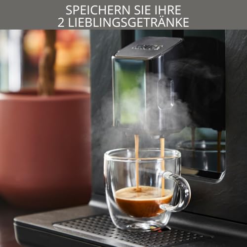 Foto von KRUPS EA897B Evidence Kaffeevollautomat, automatische Espresso & Cappuccino-Funktion, Quattro Force Technologie, One-Touch Tassen mit Milch, 8 Voreinstellungen, Milchsystem, 1450W