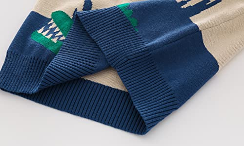 Image of Toddler Baby Boy Knit Sweater Pullover Cotton Cartoon Sweatshirt