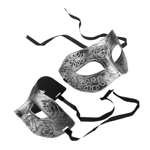 CONGARTENO 2pcs Maschera Maschera Mardi Gras Maschere Maschera Vintage Di Halloween Cosplay Performance Art Prop Ficcal Abito Forniture Per Feste