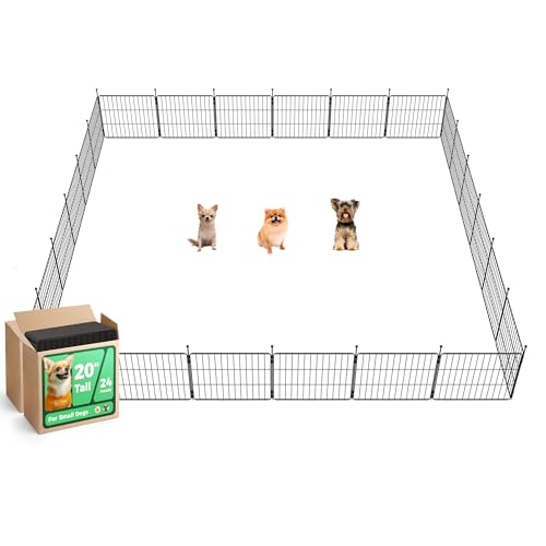 FXW MiniPaws Dog Playpen, Indoor, Yard & RV Camping, 20" H, 24 Panels