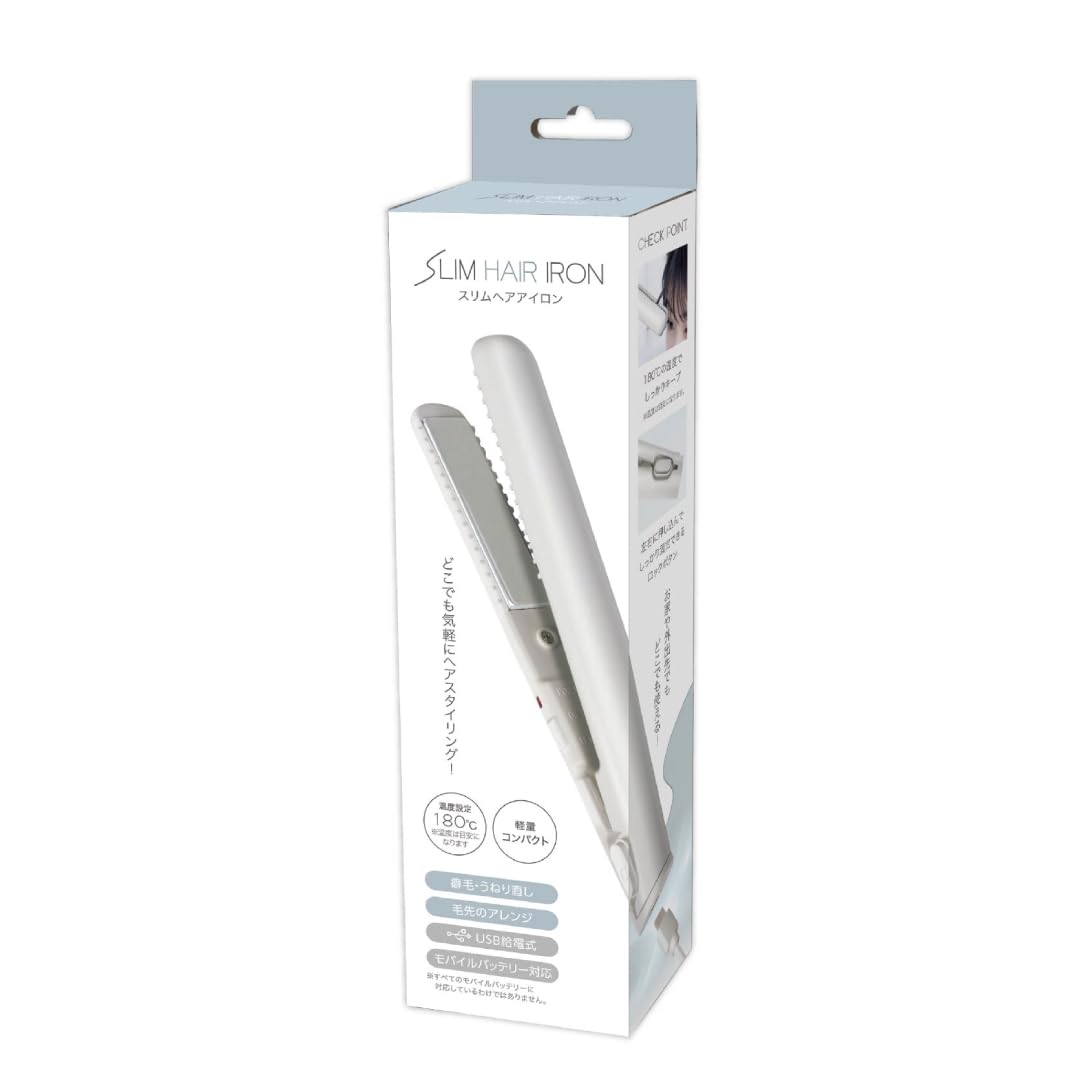 HAX ヘアアイロン ホワイト Amazon.co.jp: HAC(ハック) スリム ヘアアイロン ホワイト 設定温度