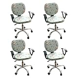 ♥ Facile à utiliser et à entretenir: Housse chaise bureau élastique, confortables et infroissables, faciles à installer, amovibles lavables et sans repassage.