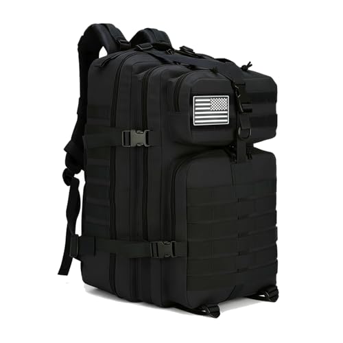 45L Military Tactical Backpack for Men & Women Bug Out Bag Assault pack Molle Daypack Hiking Trekking Rucksack - Detailed View