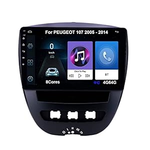 Android Auto Stereo Radiotuner met Bluetooth En Navigatie Voor PEUGEOT 107 Citroen C1 Toyota Aygo 2005-2014 Plug En Play…