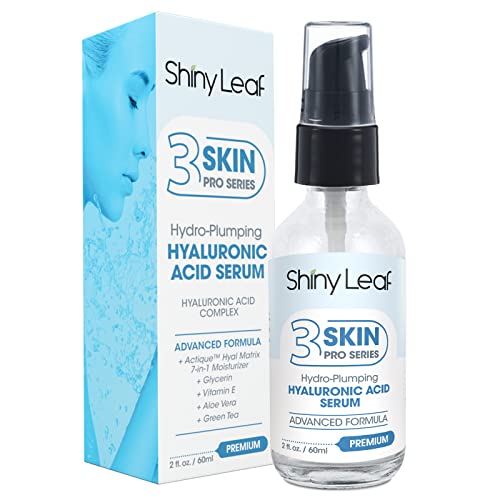 Hyaluronic Acid Serum 2 oz. Hydro-Plumping, Paraben and Alcohol-Free Daily Skincare, 7-in-1 Actique™ Hyal Matrix Complex with Natural Moisturizers, Rejuvenating Day and Night Serum for Dry, Dehydrated Skin