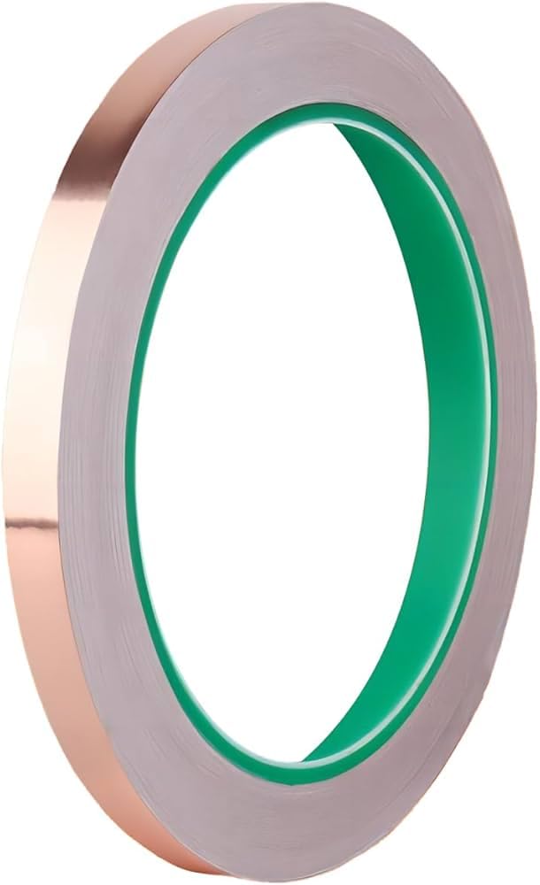 AR TAPES & PLASTICS Single Sided Copper Tape with Conductive Adhesive for Electric Guitar (6 MM X 5 Meter) Festival Decorating Items/Home Decor Products