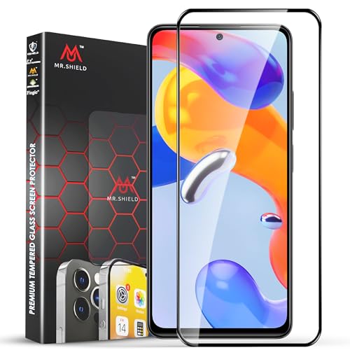 Image of Mr.Shield Top-Notch HD+ Tempered Glass Screen Protector Guard for Redmi Note 10 Pro and Note 10 Pro Max (6.67 Inch), 9H Hardness, Military Grade Protection, Easy Installation kit