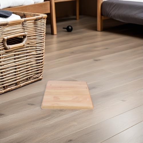 Support renforcé pour siège de tabouret carré en bois beige idéal pour stabiliser vos assises