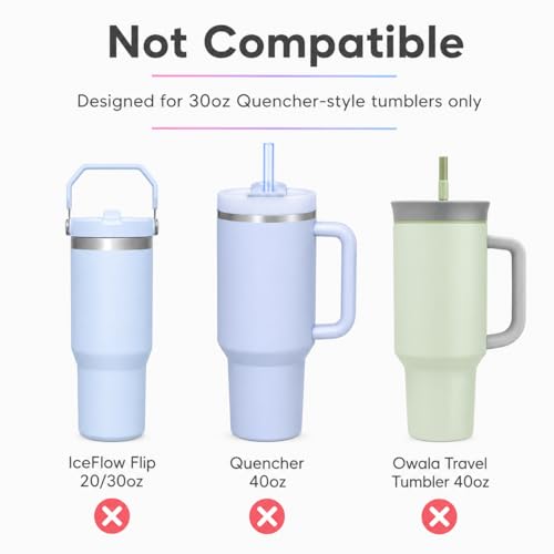 Image of Joshey Replacement Straws for Stanley Quencher 30oz Tumbler, 6 Pack