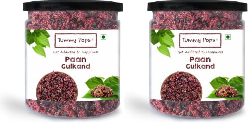 Image of Tummy Pops| Premium Meetha Paan | Hygienically Prepared & Packed | After Meal Digestives Mukhwas, Premium Handmade Sweet Mouth Fresheners (Paan Gulkand, (Pack Of 2) - 300 Gm