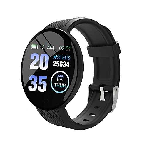 Reviews de smartwatch baratos mexico los mejores 10. 44 D18 Smart Watch para Mujeres y Hombres, presión Arterial Monitor de Ritmo cardíaco Smartwatch, Pantalla táctil Fitness Sport Tracker Podómetro con Monitor de suspensión USB...