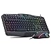 Price comparison product image Redragon S101 Gaming Tastatur und Maus Set RGB beleuchtete Leise Gaming Tastatur, 7 Tasten Gaming Maus, QWERTZ Deutsches Layout, (Schwarz)