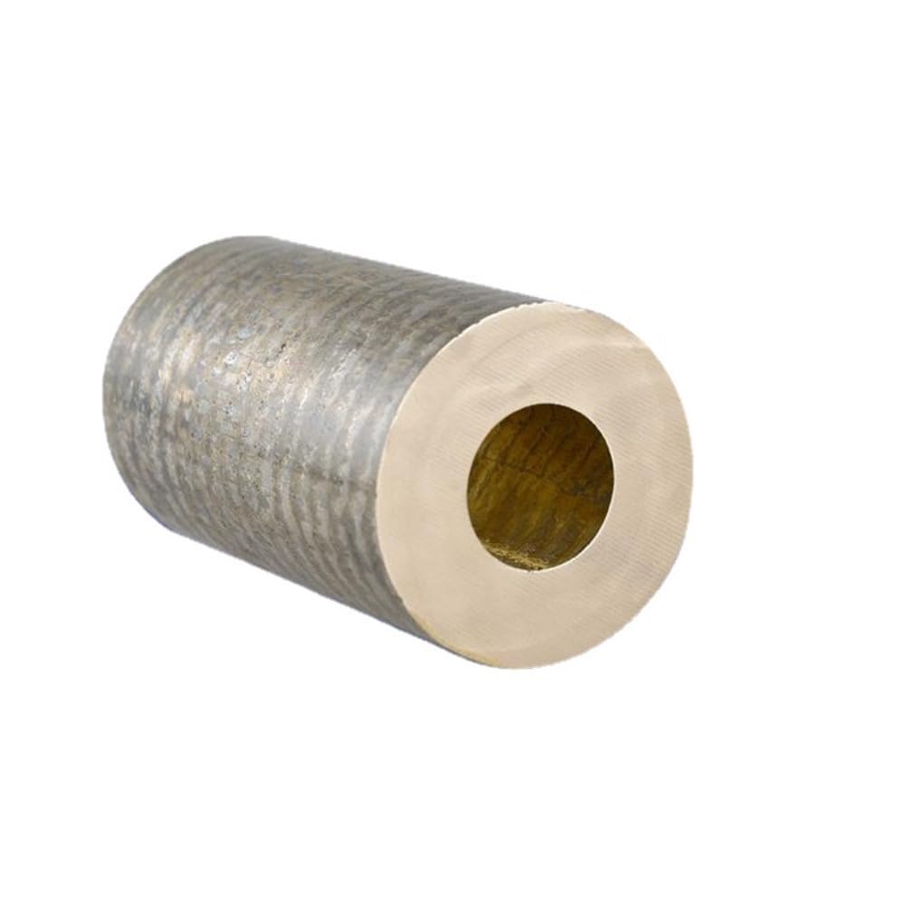 Tubo de bronce de estaño, paquete de tubería de bronce de 100mm de longitud (OD50 mm * ID40 mm * L100 mm)