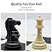 20-inch Foldable Silicone Easy-to-Clean Large Chess Set, Plastic Weighted Staunton Pieces 2 Extra Queens,Family Retro Adult and Children's Chess Portable Travel Game Chess Set with Storage Bag