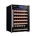 QHYTL Cantina per Vini, 41 Bottiglie di cantinetta autoportante con Display a LED e Porta in Vetro temperato a Doppio Strato, 5-22 ℃ cantinetta Vino a Zona Singola