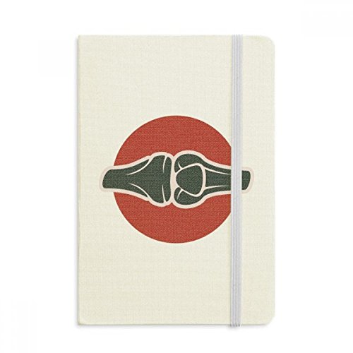 Carnet A5 joints du corps humain avec couverture rigide en tissu multicolore pour notes