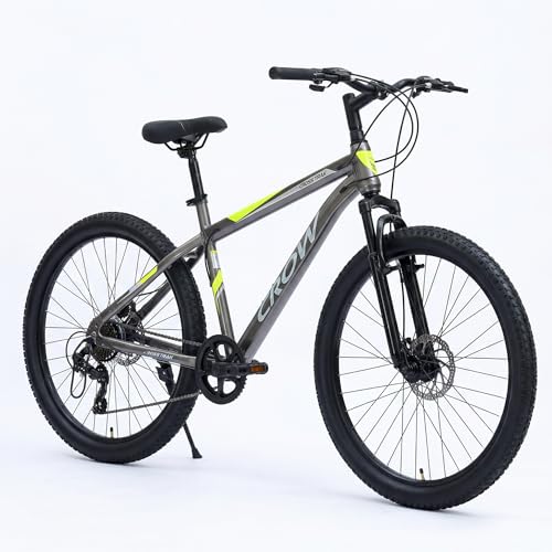 Image of CROW - Cross TRAK 7 Speed Gear Cycle | 29 inch T Cycle for Boys 12 to 15 Years | Bicycle for Men Adult | Mountain Bike with Front Suspension & Dual Disc Brakes| Unisex 29 INCH MTB Cycle for Men |