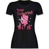 Junggesellenabschied Kostüm Frauen: Witziger Team Trinkerbell Aufdruck, auch perfekt als Gruppenkostüm zu Karneval, Fasching und Festivals