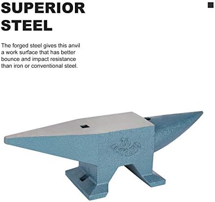 Zelcan Round Horn Anvil, 30kg Steel Anvil for Jewelry Processing Metal Forming, Blacksmith Jewelers Metalsmith Blacksmith Tools with Polished Surface