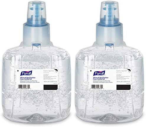 Purell Advanced Green Certified Hand Sanitizer Gel, 1200 mL Sanitizer Refill for Purell LTX Touch-Free Dispenser (Pack of 2) - 1903-02