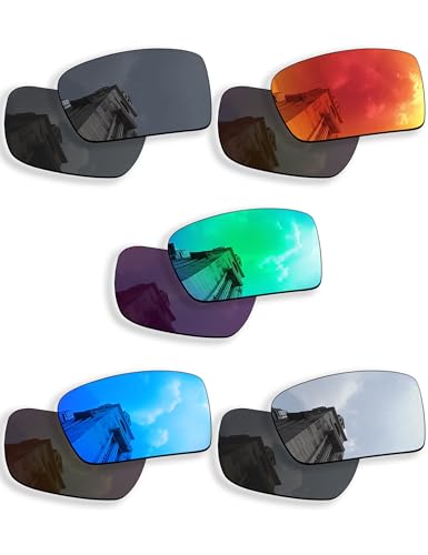 Image of 5 Pairs Polarized Replacement Lenses for Oakley Gascan OO9014 Sunglass, Anti-Scratch and Impact Resistant