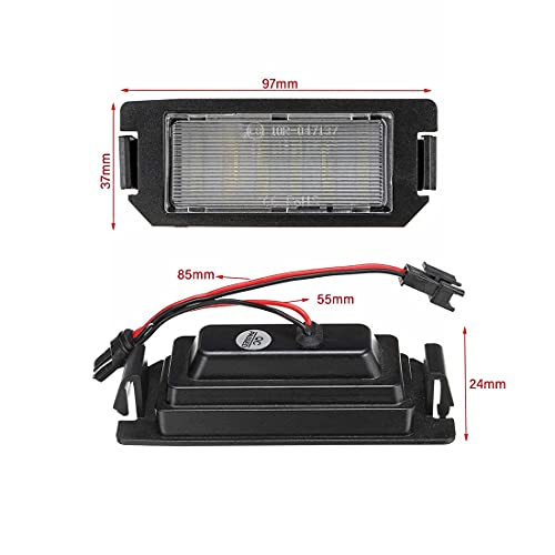MOLEAQI 2 Pz LED Luce Targa Nessun Errore per