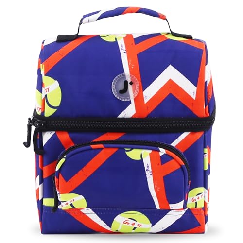 Image of J World Corey Kids Lunch Bag. Insulated Lunch-Box for Boys Girls, Tennisy