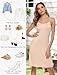 Vlazom Women Full Slips Sexy Soft Under Dress Basic Adjustable Spaghetti Strap Cami Slip Chemises V Neck Negligee