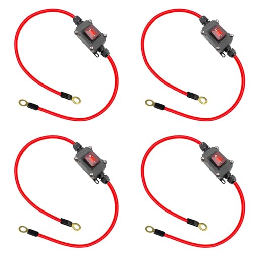 Interrupteur de câblage DC12V DPST 25A IP65 lot de 4 étanches