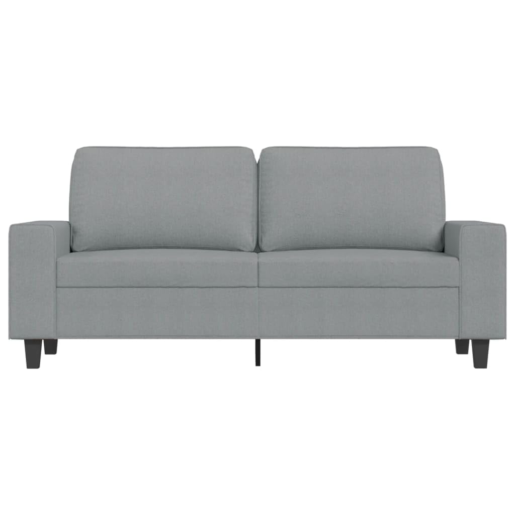 LAPOOH Sofa 2-osobowa, jasnoszara, 140 cm, z tkaniny, sofa, salon, nowoczesny design, ekonomiczna sofa do siedzeń (SPU: 359391)