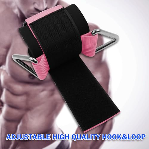 Image of Wrist Cuffs for Cable Machines - Padded & Adjustable Straps for Lateral Raises, Tricep Pushdowns & Strength Training