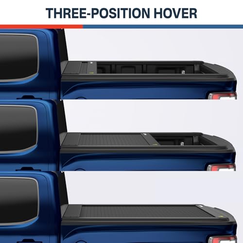 Image of Bestwyll Electric Retractable Tonneau Cover Fits Ford F150 2015-2026 5.5Ft | f-150 raptor lightning power tonneau cover t slot rail no drill weatherproof cargo security