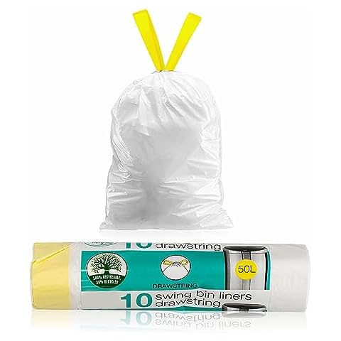 Heavy Duty Drawstring Bin Liners 50L Cover