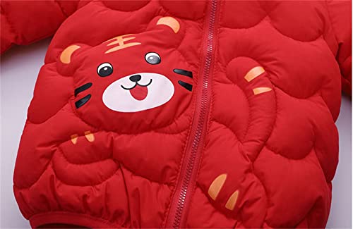 Baby Boys Girls Christmas Outfit Kids Winter Exercise Down Coats Cute Bear Ear Elegant Cargo Snow Suit4