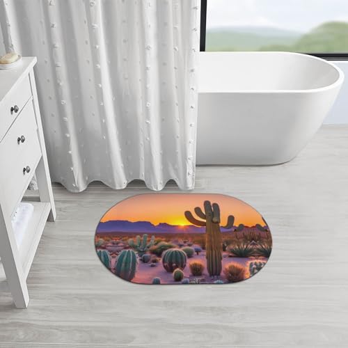 Tapis de bain coucher de soleil antidérapant et absorbant