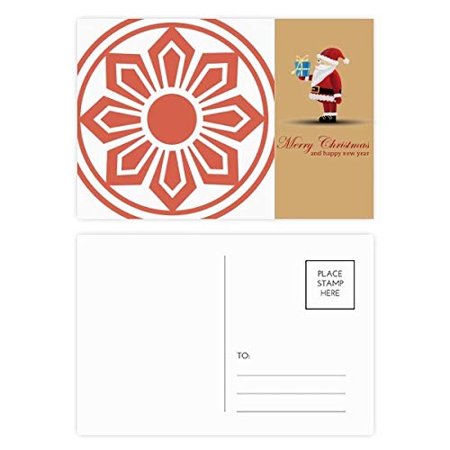 Cartes postales chinoises rouges de Père Noël en papier cartonné de prestige