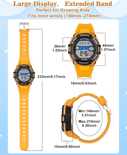 Image of Kids Digital Watch for Boys Girls, Waterproof LED Colorful Lights Sports Watch Suitable for 5-17 Years Old Teenagers (with Gift Box)