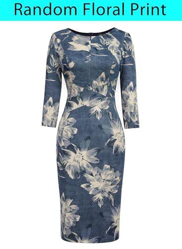 Image of VFSHOW Womens Slim Zipper Up Work Business Office Party Bodycon Pencil Sheath Dress
