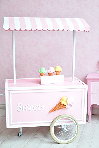 PHSFUBEL Ice Cream Party Backdrops Photo Booth Birthday Photoshoot Backgrounds