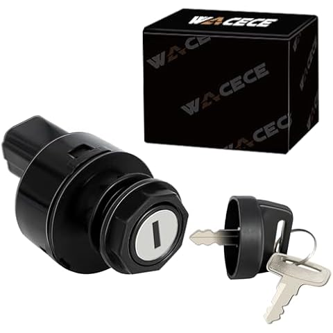Wacece ATV Ignition Switch with Key for Rhino 450 660 700 YXR450 YXR660 YXR700, 5UG-H2510-00-00 Cover