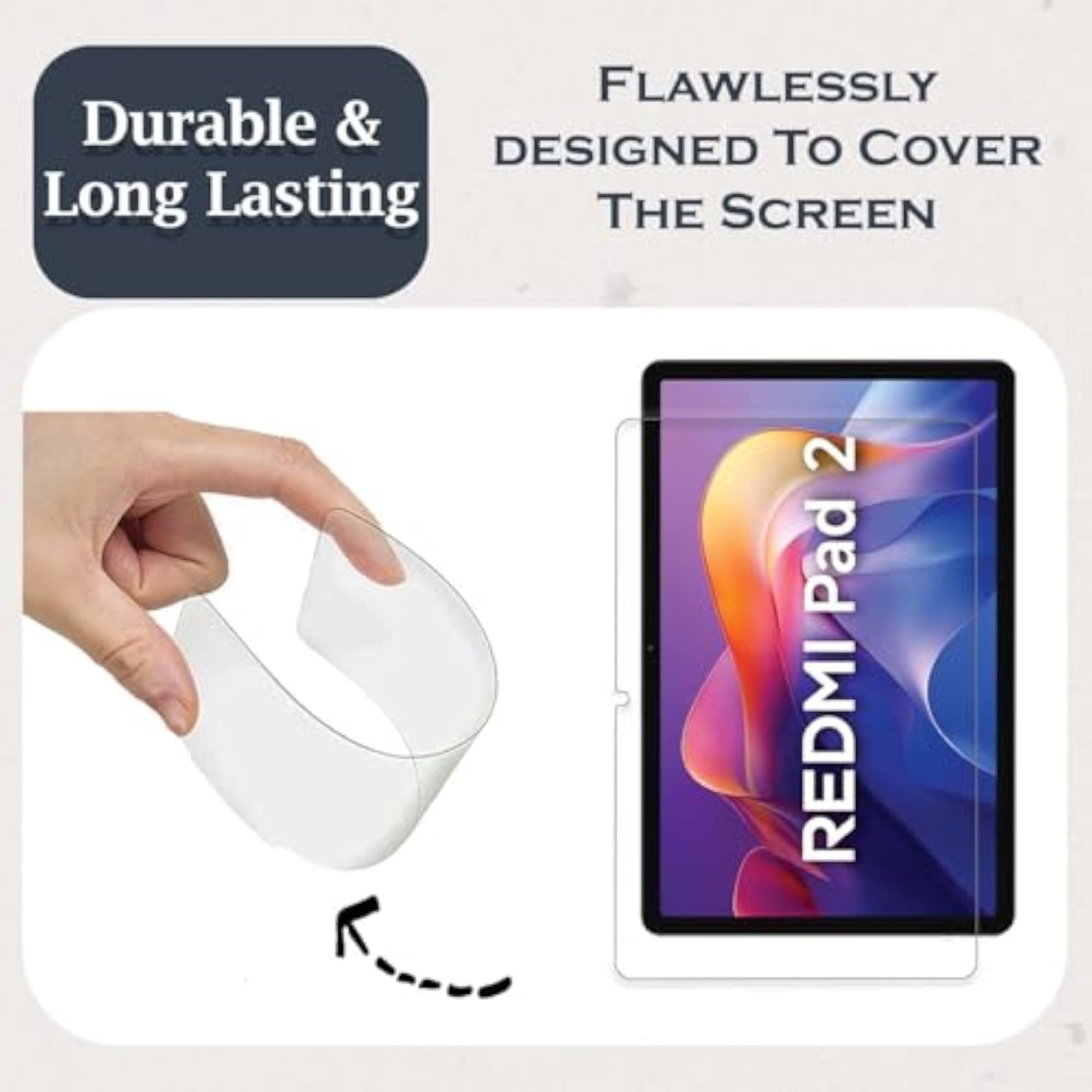 Tempered Glass Screen Guard Protector for Redmi Pad