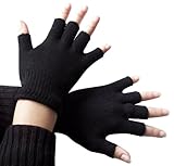 Die Handschuhe fingerfrei sind ein ideales Accessoire für Herbst und Winter und auch ein passendes Geschenk für Frau, Freundin, Mann, Freund