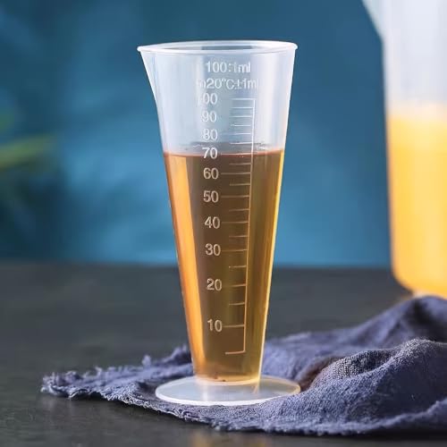 Vaso medidor transparente 100ml con escala miniatura 6