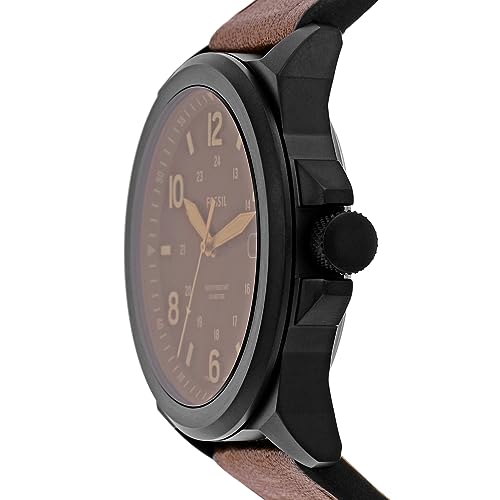 Fossil Bronson Men's Watch with Stainless Steel Bracelet or Genuine Leather Band, Chronograph or Three-Hand Analog Display - Image 3