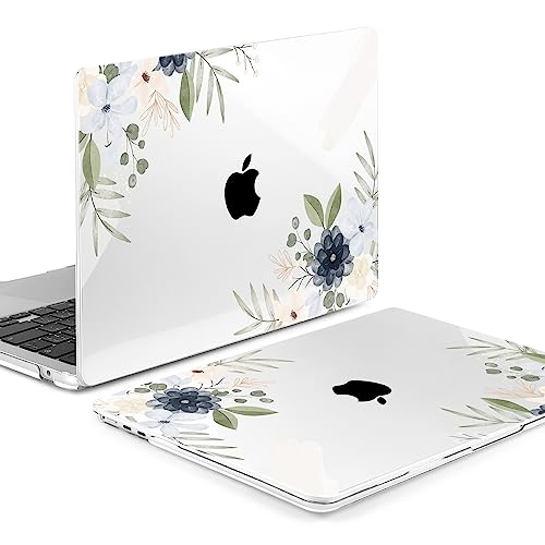 Image of MEEgoodo for M5 /M4 /M3 /M2 MacBook Air 15 inch Case 2026 2025 2024 2023, Case Fit Model (A3448 /A3241 /A3114 /A2941) for MacBook Air 15.3 inch, Vintage Floral