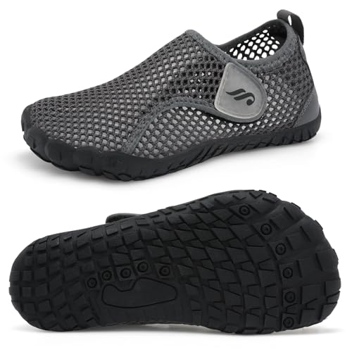 JIASUQI Kids Water Shoes for Boys Girls Barefoot Swim Beach Shoes Quick Dry Hiking Shoes Sneakers for Kids